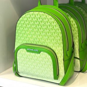 Michael Kors JayceeMedium Ombré Signature Logo Backpack Jungle